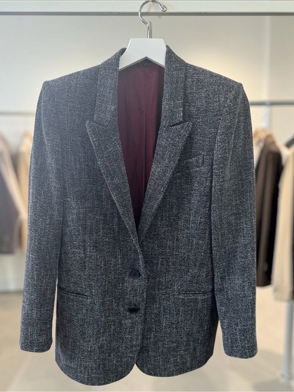 Express | Blazer | Black and White | Two Button | M